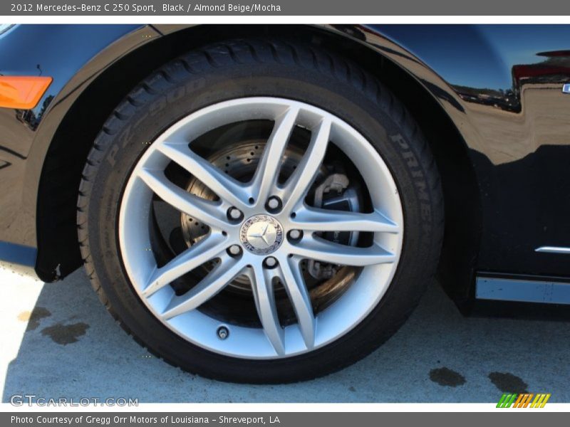 Black / Almond Beige/Mocha 2012 Mercedes-Benz C 250 Sport