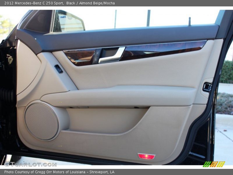 Black / Almond Beige/Mocha 2012 Mercedes-Benz C 250 Sport