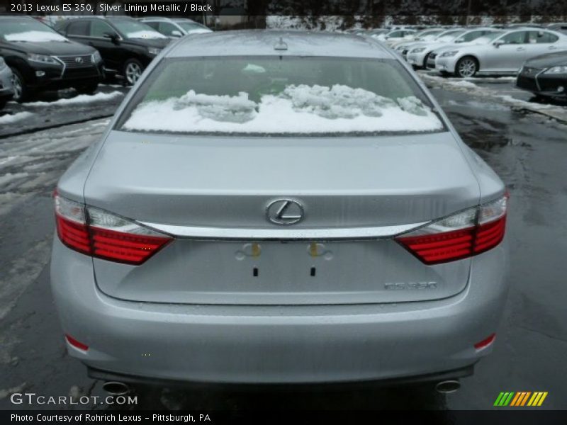 Silver Lining Metallic / Black 2013 Lexus ES 350