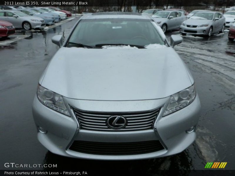 Silver Lining Metallic / Black 2013 Lexus ES 350