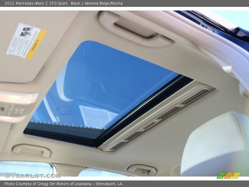 Black / Almond Beige/Mocha 2012 Mercedes-Benz C 250 Sport