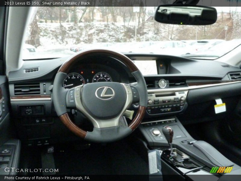 Silver Lining Metallic / Black 2013 Lexus ES 350