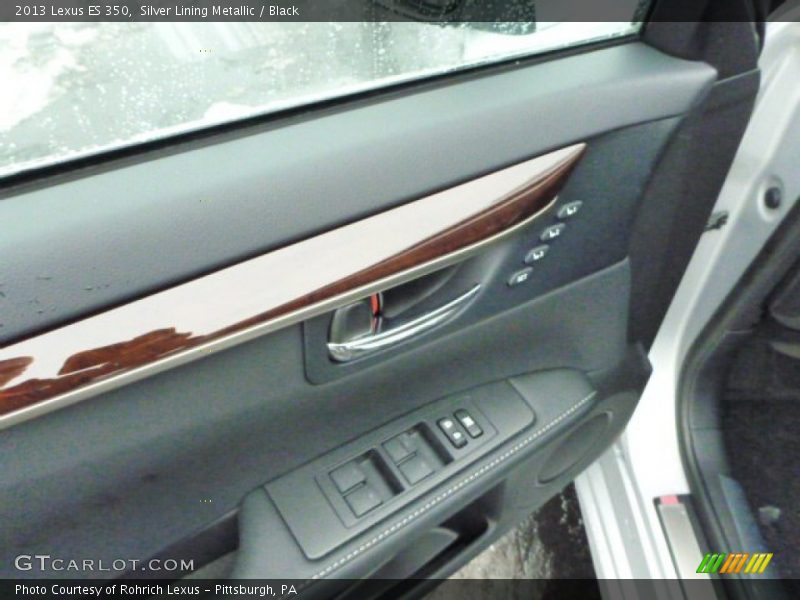 Silver Lining Metallic / Black 2013 Lexus ES 350