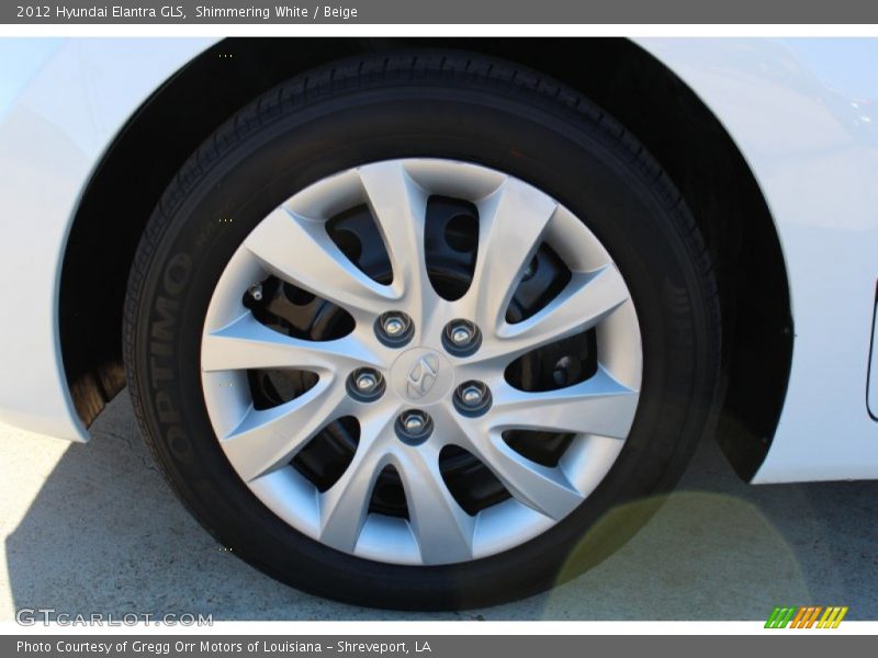 Shimmering White / Beige 2012 Hyundai Elantra GLS