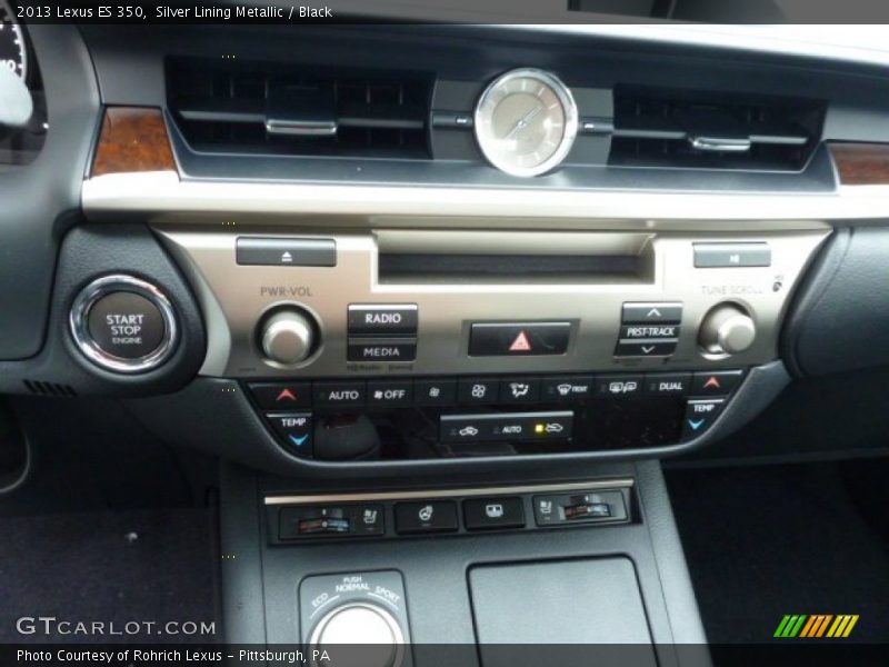Silver Lining Metallic / Black 2013 Lexus ES 350
