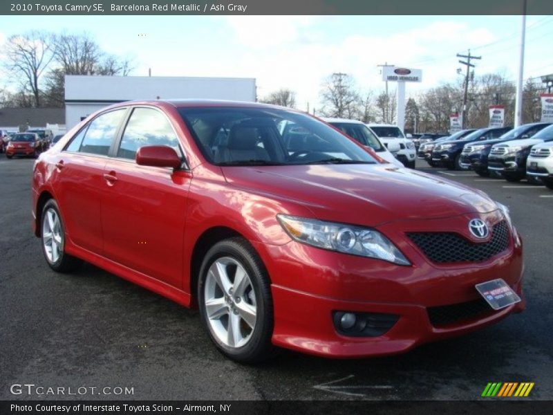 Barcelona Red Metallic / Ash Gray 2010 Toyota Camry SE