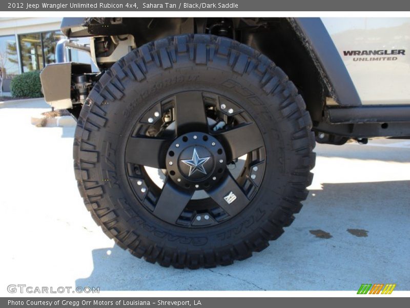 Sahara Tan / Black/Dark Saddle 2012 Jeep Wrangler Unlimited Rubicon 4x4