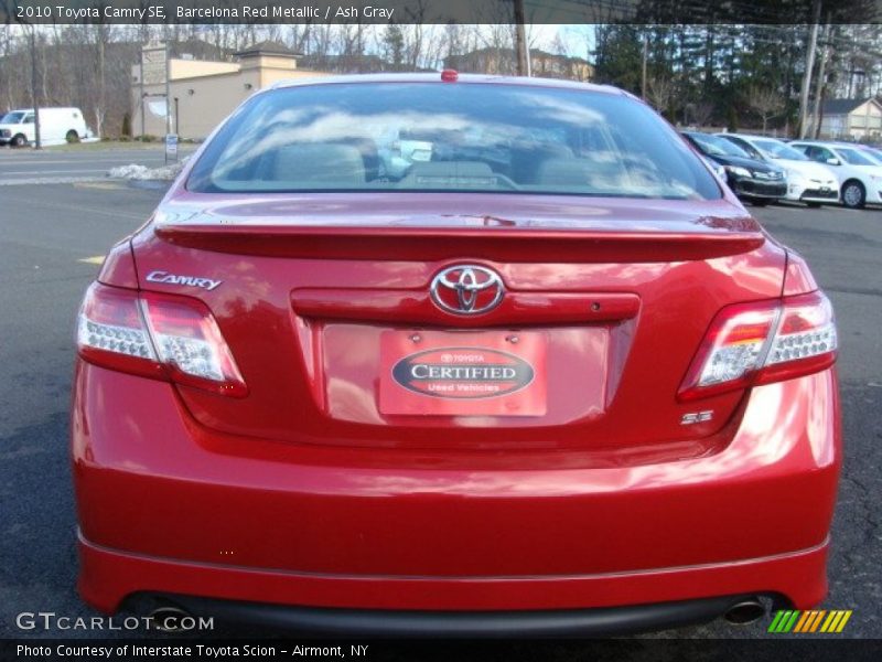 Barcelona Red Metallic / Ash Gray 2010 Toyota Camry SE