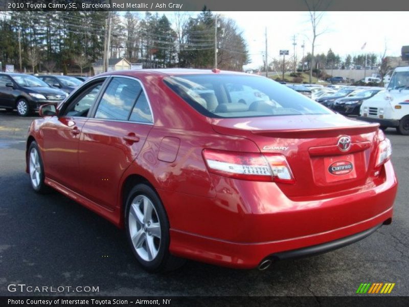 Barcelona Red Metallic / Ash Gray 2010 Toyota Camry SE