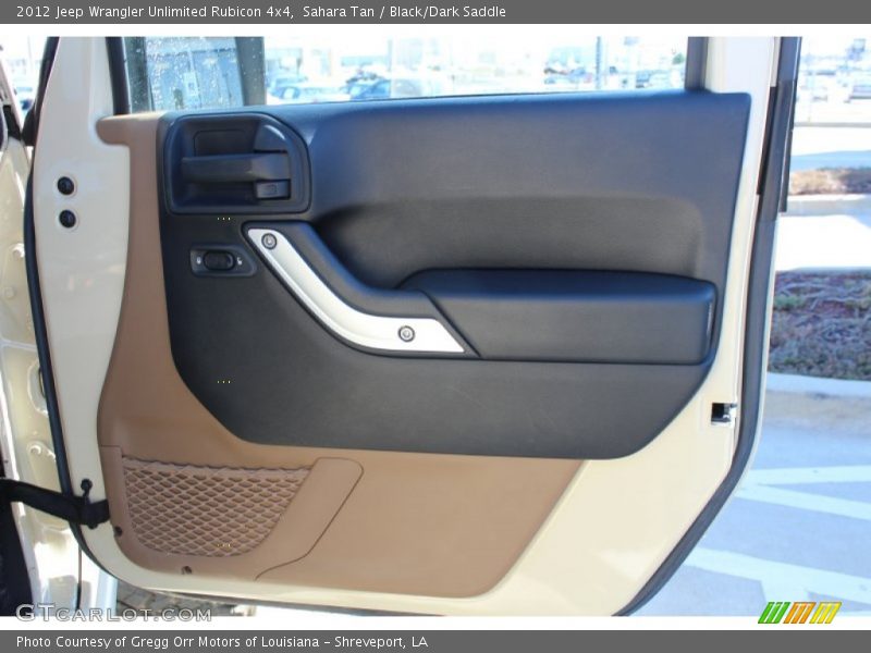 Sahara Tan / Black/Dark Saddle 2012 Jeep Wrangler Unlimited Rubicon 4x4