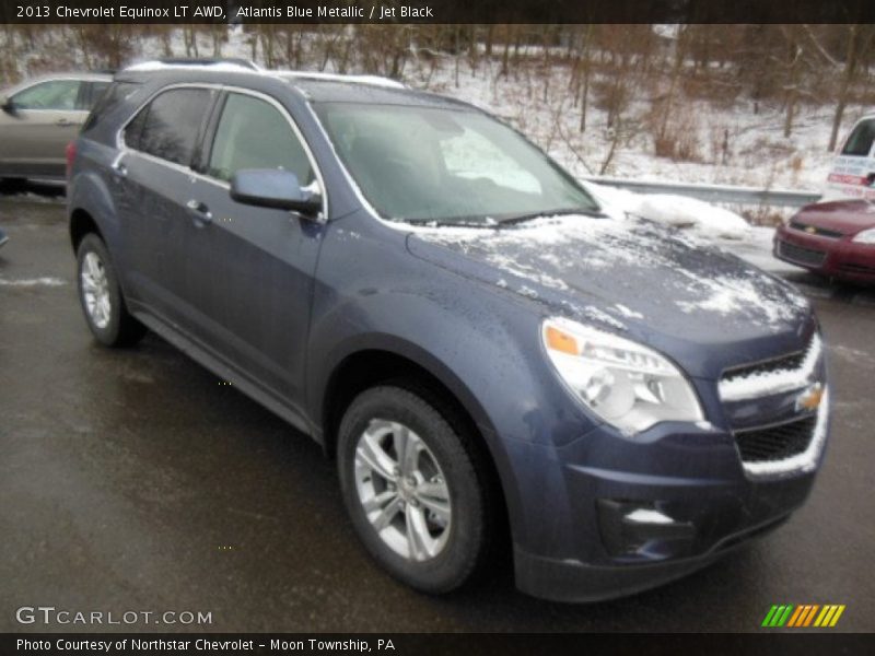 Atlantis Blue Metallic / Jet Black 2013 Chevrolet Equinox LT AWD