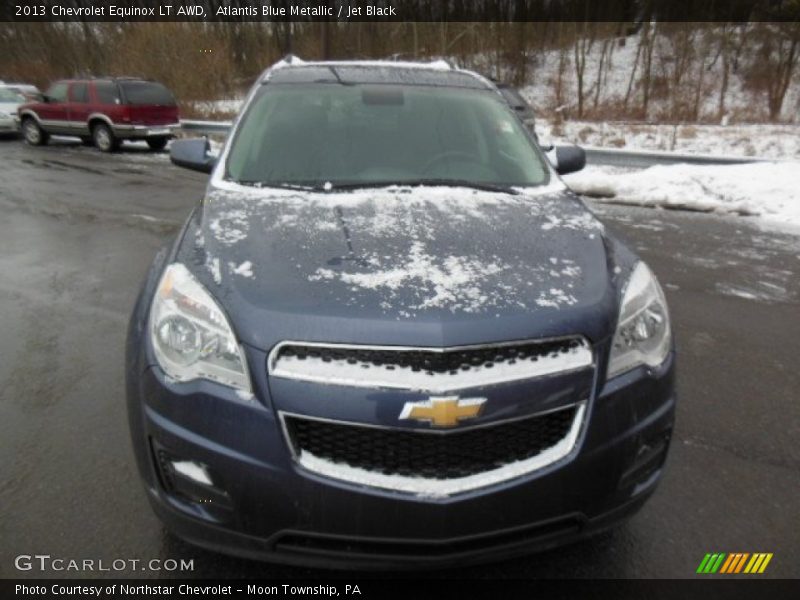 Atlantis Blue Metallic / Jet Black 2013 Chevrolet Equinox LT AWD