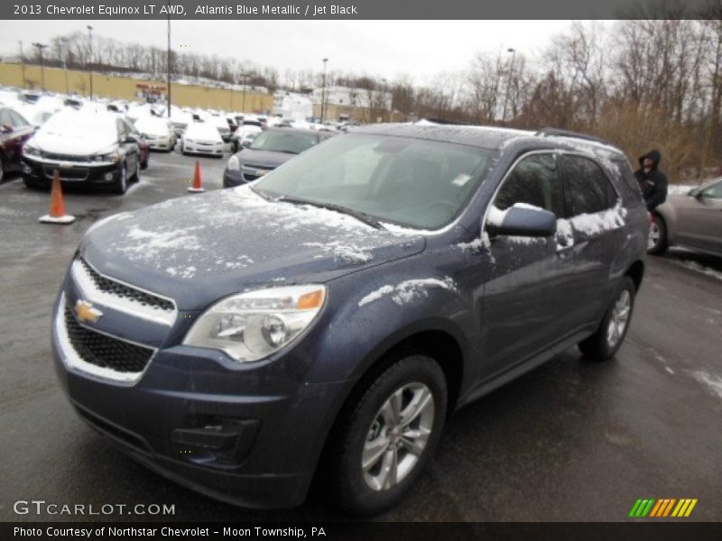 Atlantis Blue Metallic / Jet Black 2013 Chevrolet Equinox LT AWD