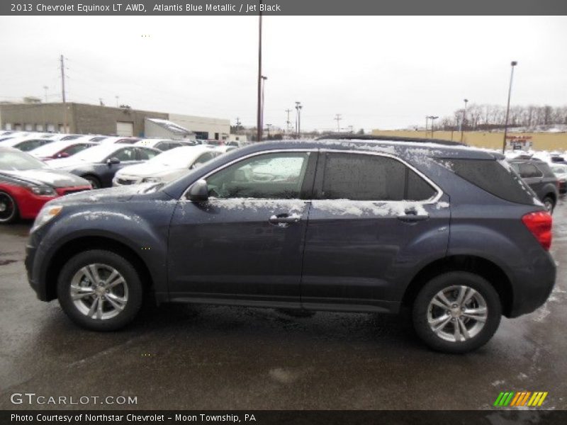 Atlantis Blue Metallic / Jet Black 2013 Chevrolet Equinox LT AWD