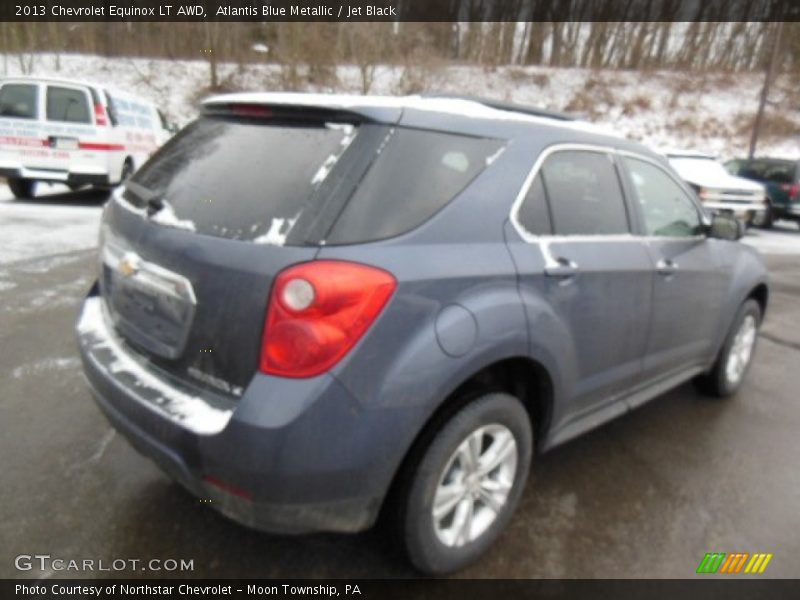 Atlantis Blue Metallic / Jet Black 2013 Chevrolet Equinox LT AWD