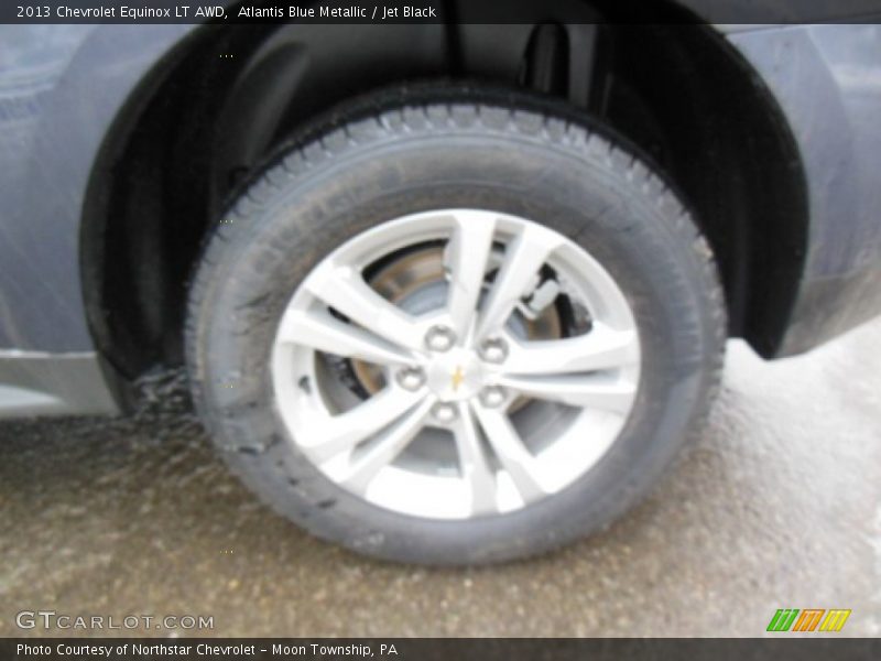 Atlantis Blue Metallic / Jet Black 2013 Chevrolet Equinox LT AWD