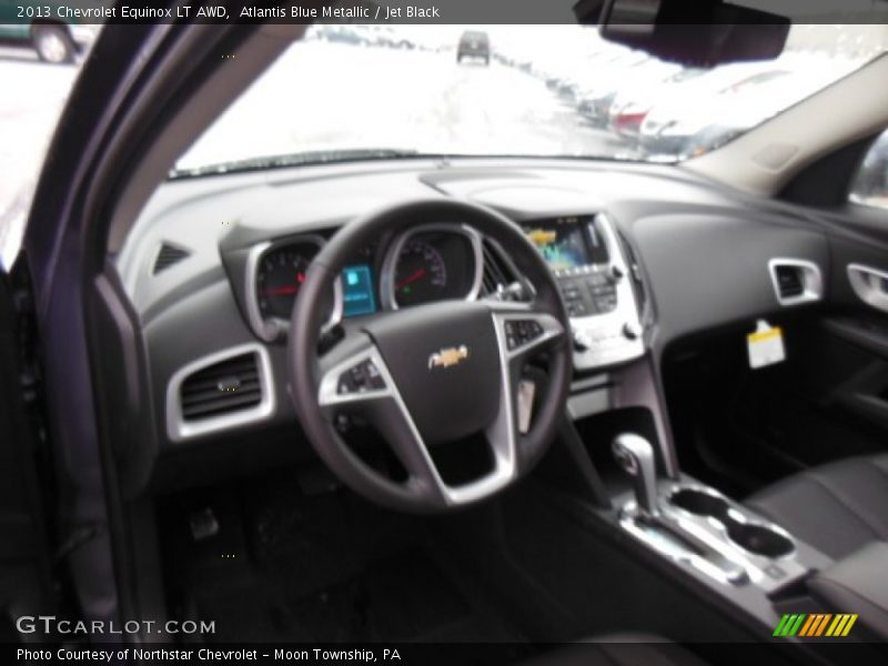 Atlantis Blue Metallic / Jet Black 2013 Chevrolet Equinox LT AWD