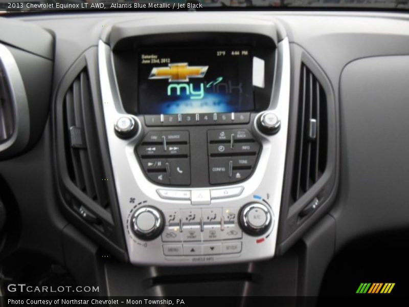 Atlantis Blue Metallic / Jet Black 2013 Chevrolet Equinox LT AWD