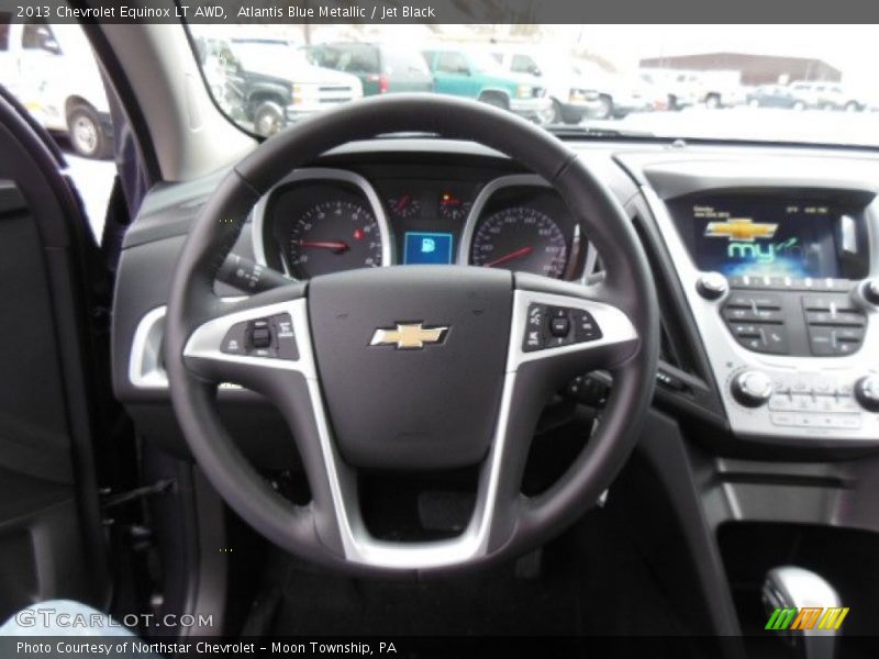 Atlantis Blue Metallic / Jet Black 2013 Chevrolet Equinox LT AWD