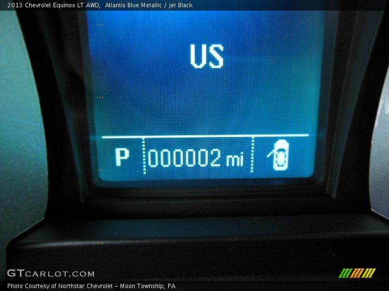 Atlantis Blue Metallic / Jet Black 2013 Chevrolet Equinox LT AWD