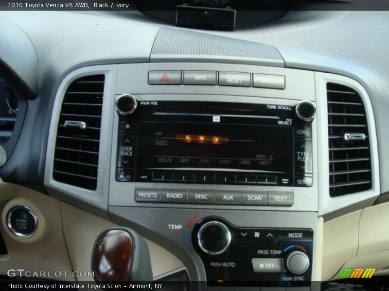 Black / Ivory 2010 Toyota Venza V6 AWD