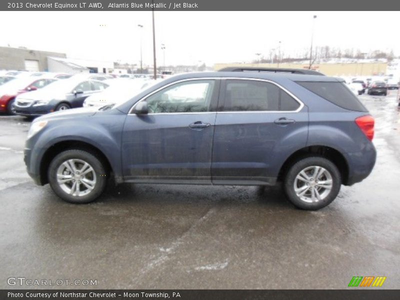 Atlantis Blue Metallic / Jet Black 2013 Chevrolet Equinox LT AWD