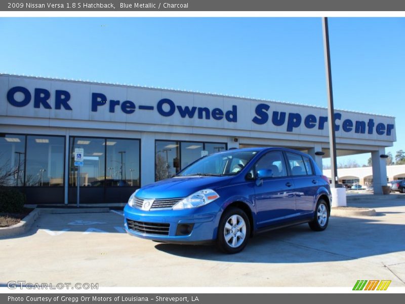 Blue Metallic / Charcoal 2009 Nissan Versa 1.8 S Hatchback