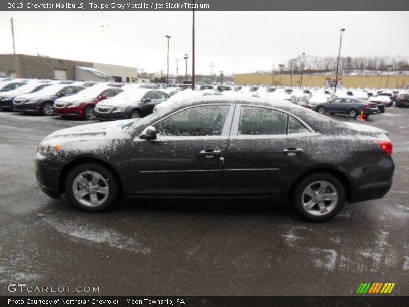 Taupe Gray Metallic / Jet Black/Titanium 2013 Chevrolet Malibu LS