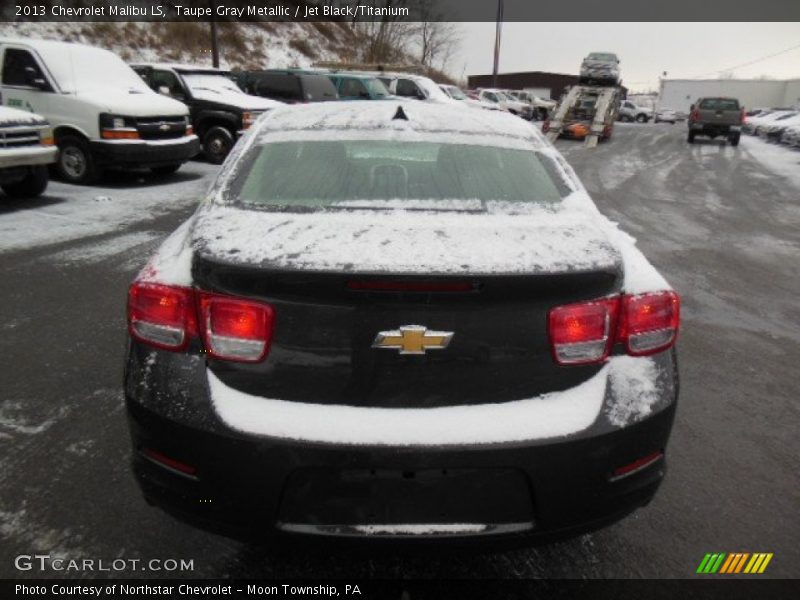 Taupe Gray Metallic / Jet Black/Titanium 2013 Chevrolet Malibu LS
