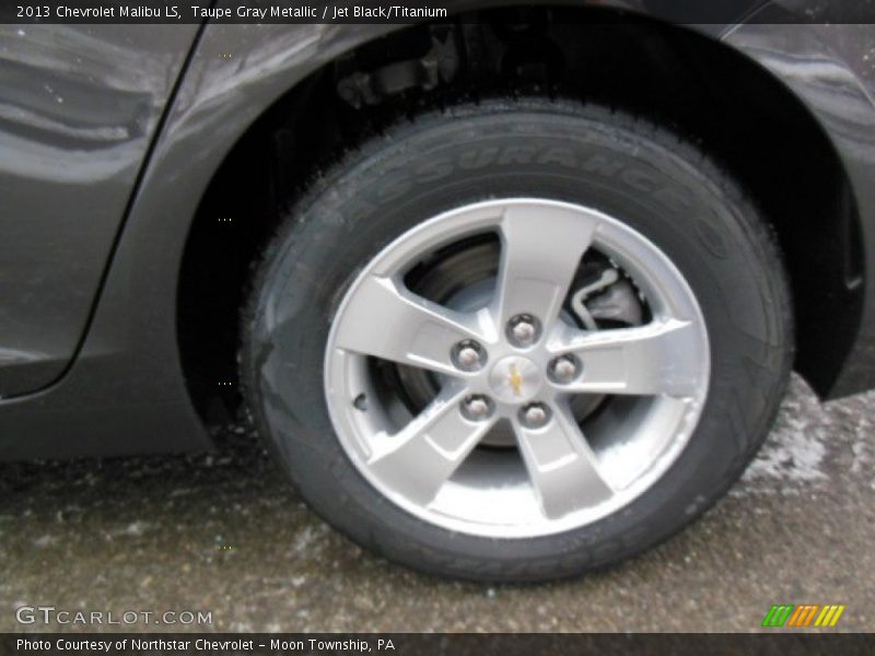 Taupe Gray Metallic / Jet Black/Titanium 2013 Chevrolet Malibu LS