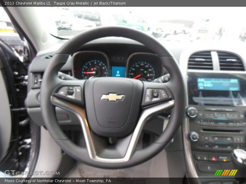 Taupe Gray Metallic / Jet Black/Titanium 2013 Chevrolet Malibu LS