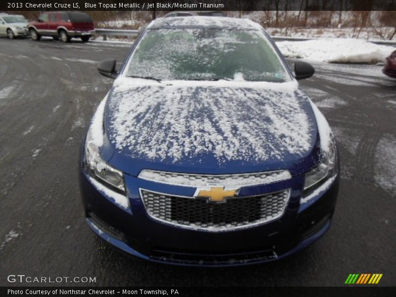 Blue Topaz Metallic / Jet Black/Medium Titanium 2013 Chevrolet Cruze LS