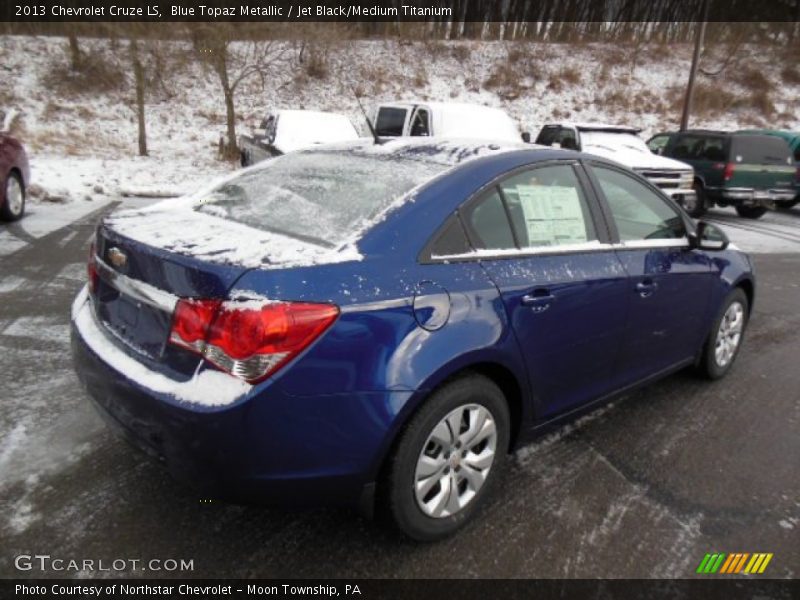 Blue Topaz Metallic / Jet Black/Medium Titanium 2013 Chevrolet Cruze LS