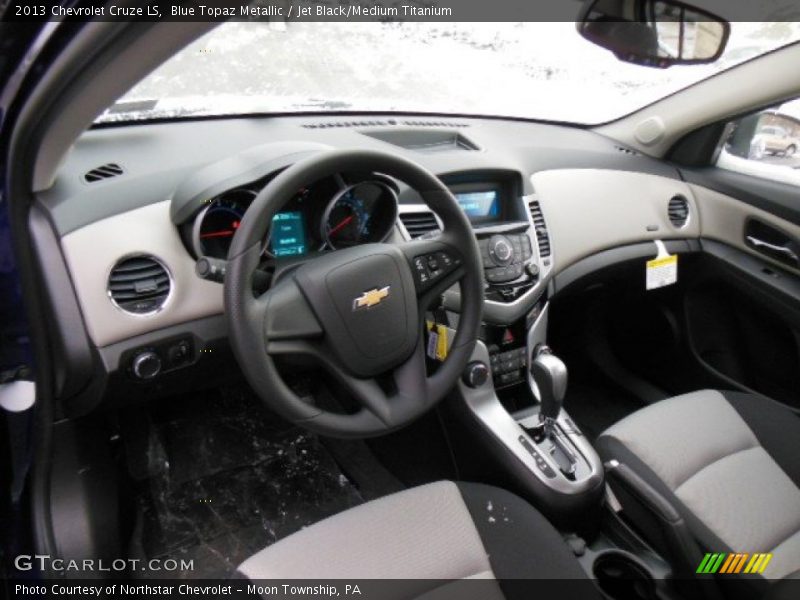 Blue Topaz Metallic / Jet Black/Medium Titanium 2013 Chevrolet Cruze LS