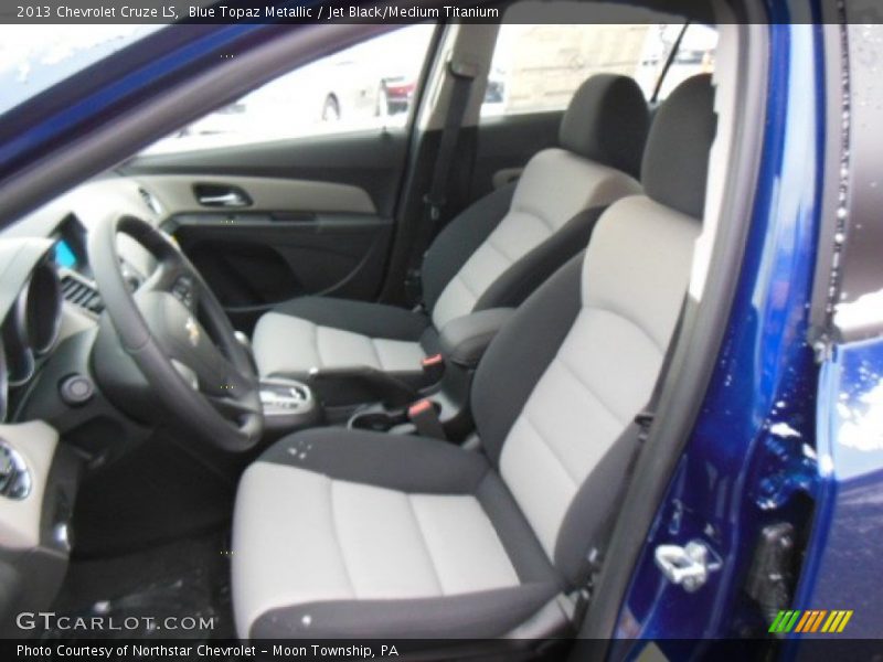 Blue Topaz Metallic / Jet Black/Medium Titanium 2013 Chevrolet Cruze LS