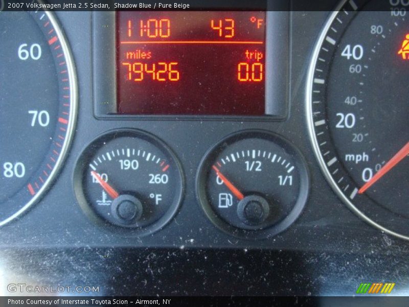 Shadow Blue / Pure Beige 2007 Volkswagen Jetta 2.5 Sedan