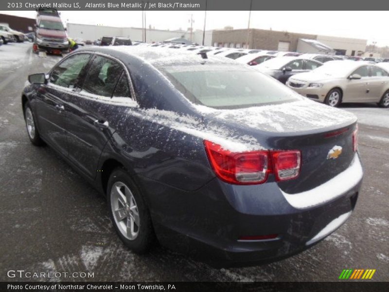 Atlantis Blue Metallic / Jet Black/Titanium 2013 Chevrolet Malibu LS
