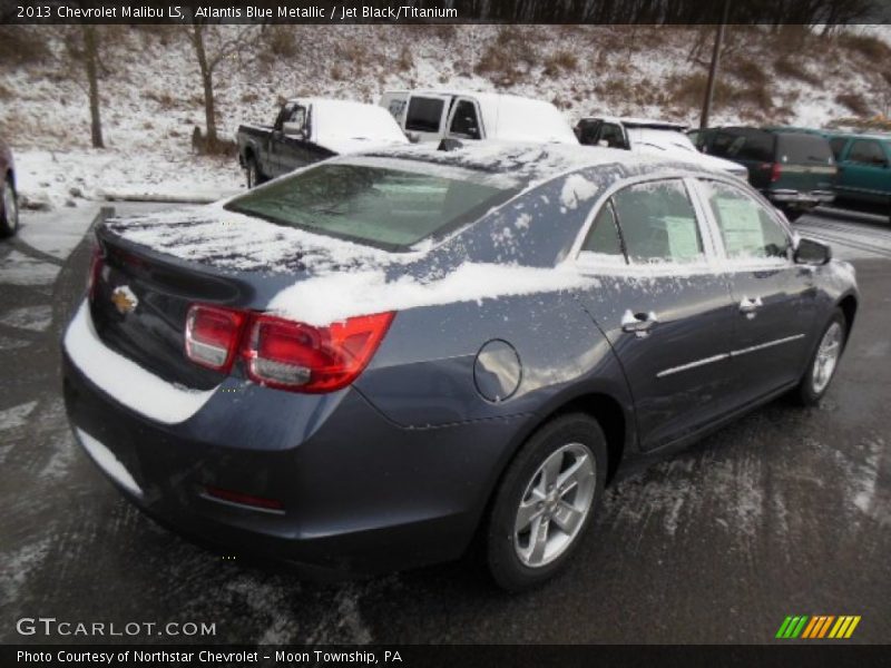 Atlantis Blue Metallic / Jet Black/Titanium 2013 Chevrolet Malibu LS