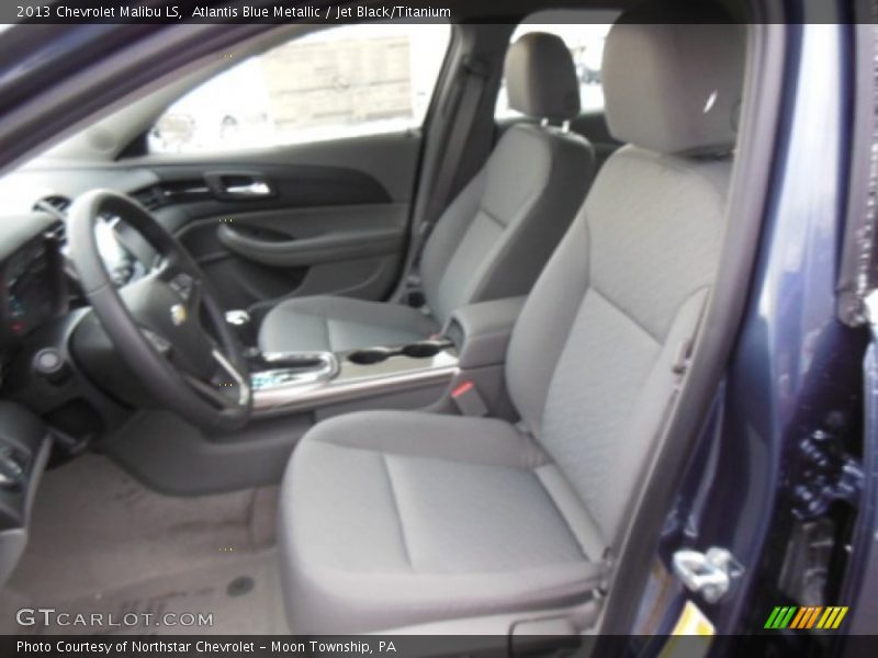 Atlantis Blue Metallic / Jet Black/Titanium 2013 Chevrolet Malibu LS