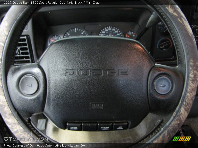 Black / Mist Gray 1997 Dodge Ram 1500 Sport Regular Cab 4x4