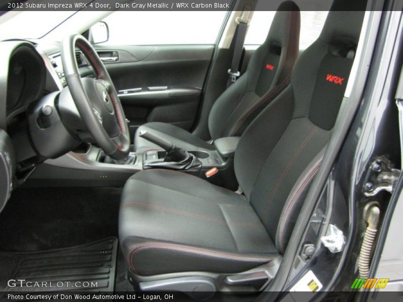 Front Seat of 2012 Impreza WRX 4 Door