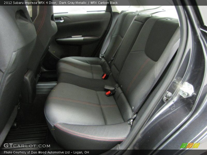 Rear Seat of 2012 Impreza WRX 4 Door