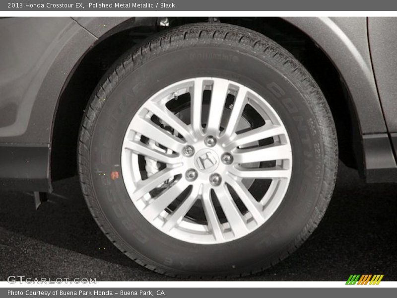 Polished Metal Metallic / Black 2013 Honda Crosstour EX