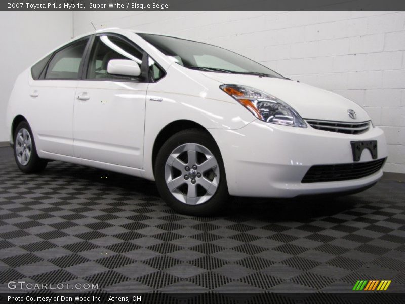 Super White / Bisque Beige 2007 Toyota Prius Hybrid