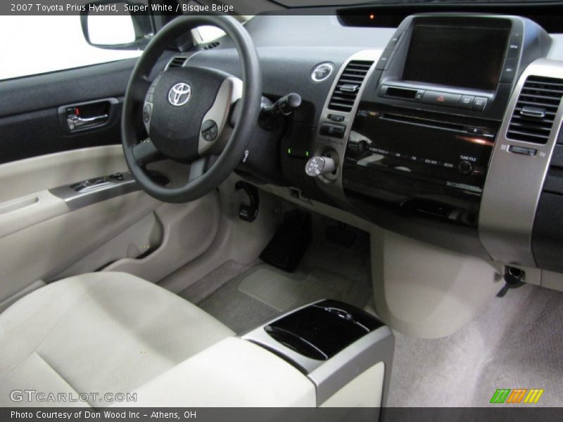 Super White / Bisque Beige 2007 Toyota Prius Hybrid