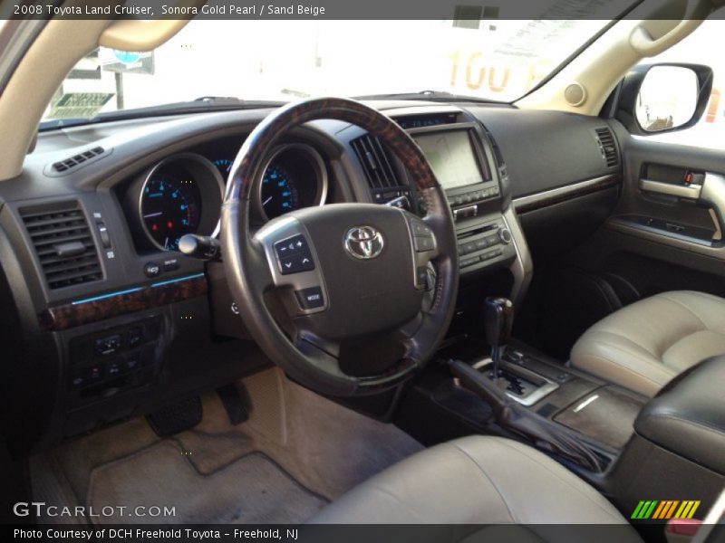 Sonora Gold Pearl / Sand Beige 2008 Toyota Land Cruiser