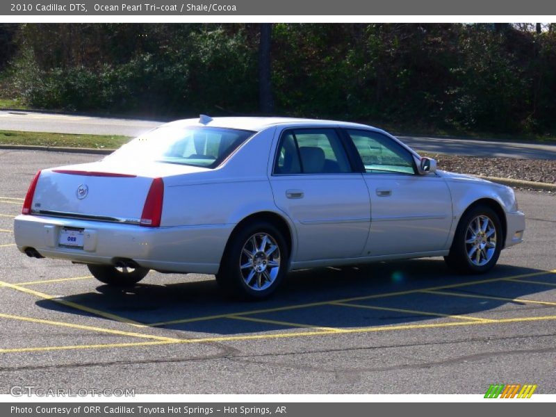 Ocean Pearl Tri-coat / Shale/Cocoa 2010 Cadillac DTS