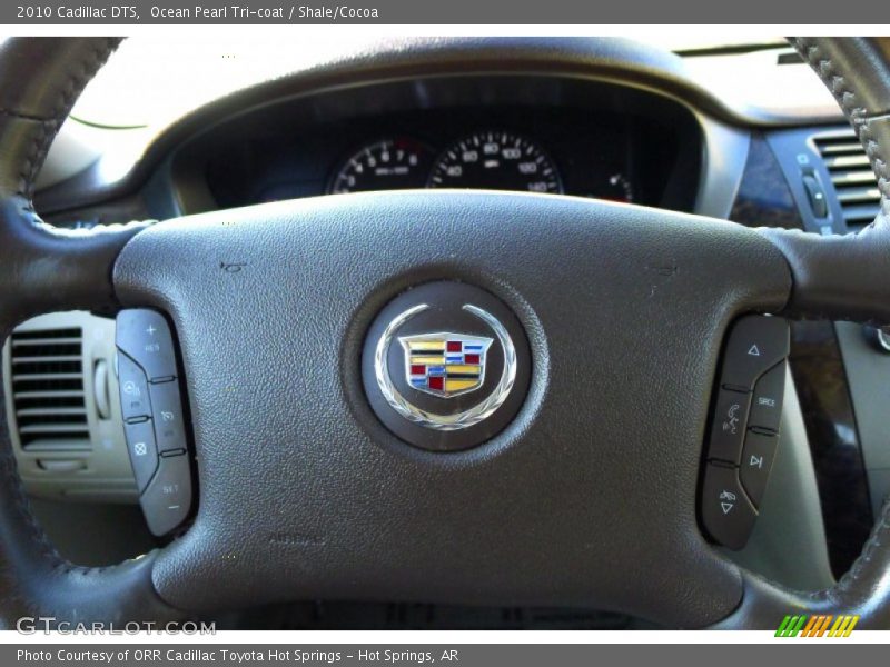 Ocean Pearl Tri-coat / Shale/Cocoa 2010 Cadillac DTS