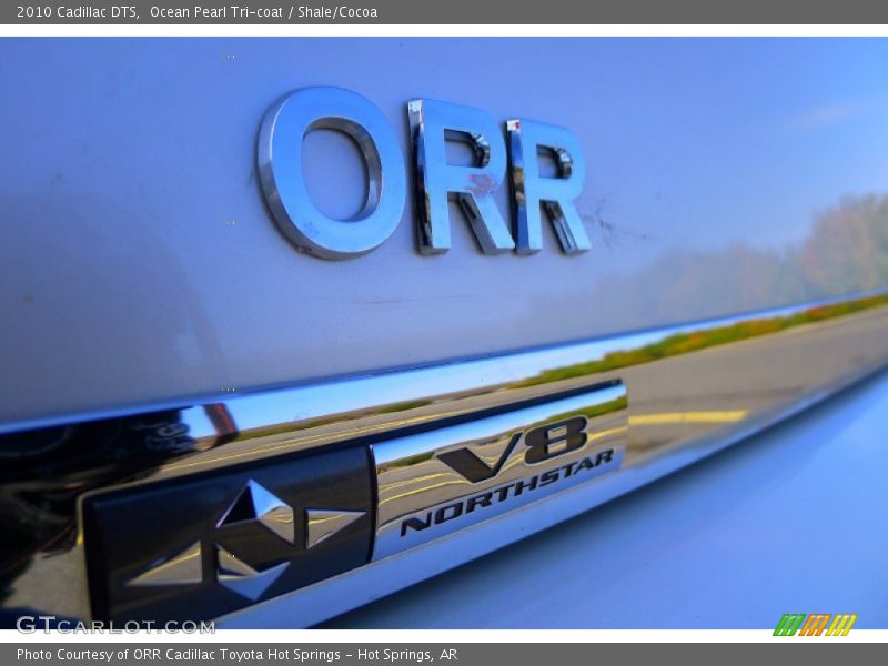 Ocean Pearl Tri-coat / Shale/Cocoa 2010 Cadillac DTS