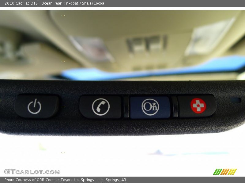 Ocean Pearl Tri-coat / Shale/Cocoa 2010 Cadillac DTS